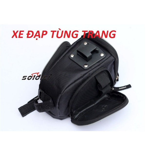 Túi treo yên sau xe đạp , hàng hãng . Có thể tích hợp đèn hậu