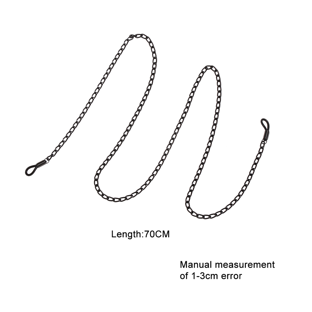 Dây Xích Kim Loại Màu Đen Đeo Mắt Kính Đọc Sách Kiểu Vintage Cho Nữ