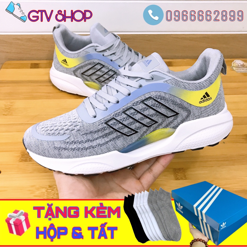 [KÈM HỘP và TẶNG TẤT] Giày thể thao sneaker nam nữ 𝑨 𝒅𝒊 𝒅𝒂𝒔 A152 Ghi vàng, size 40-44.   .