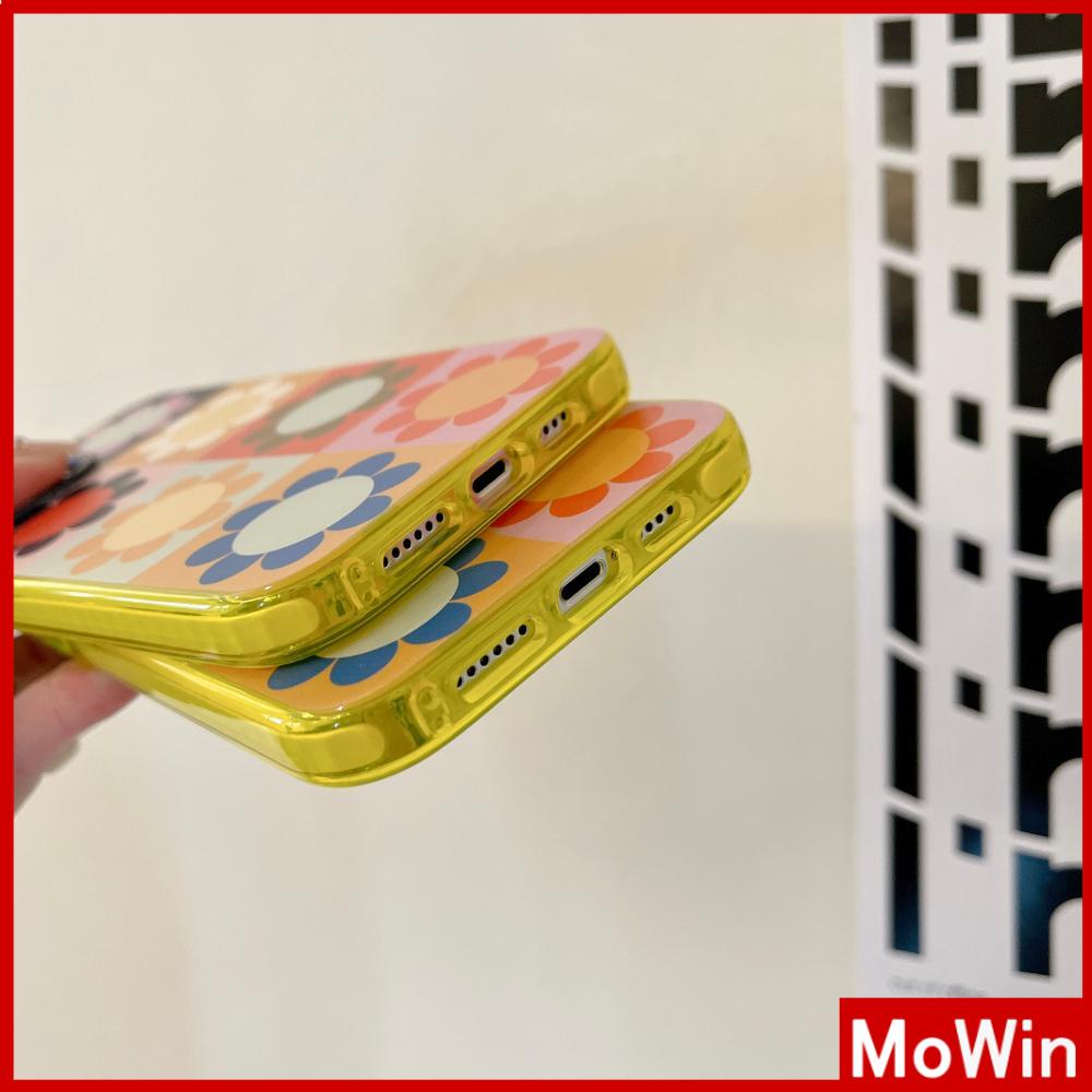 Ốp Điện Thoại Silicone Mềm Trong Suốt Vỏ Dày Chống Sốc In Hình Hoa Cúc Cho iPhone 13 Pro Max 12 Pro Max 11 7 Plus