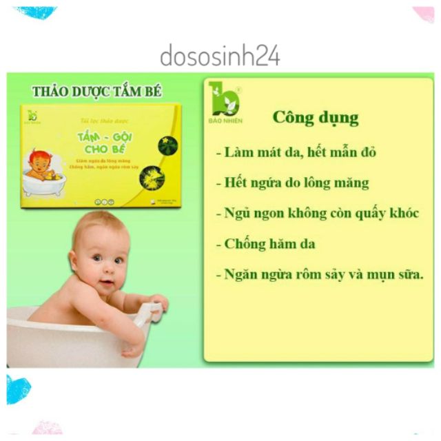 Bảo Nhiên - Túi lọc thảo dược tắm bé (15 túi)