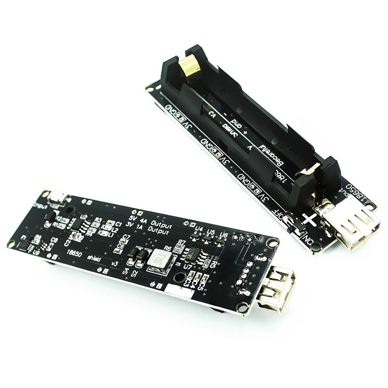 CHANNEL Bảng Mạch Mở Rộng Pin 18650 Lithium 5v V3 Cho Esp32 / Raspberry Pi 3 / Uno 1 Kênh