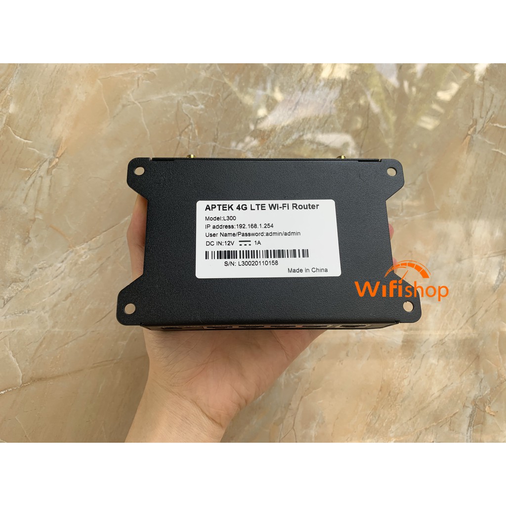 Bộ Phát Wifi 4G APTEK L300 - HITEL L300 băng thông rộng với khe cắm thẻ SIM 4G/LTE
