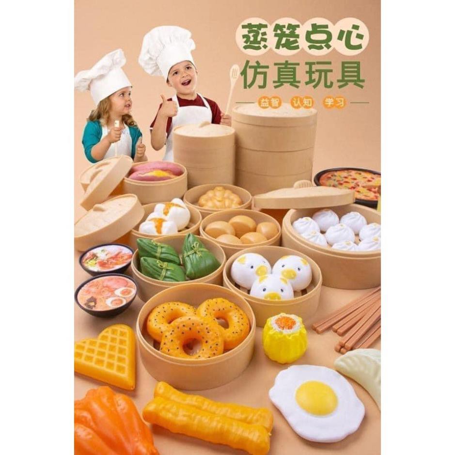 BỘ ĐỒ CHƠI NẤU ĂN BÁNH BAO 88 CHI TIẾT CHO BÉ - Shop Dathang168