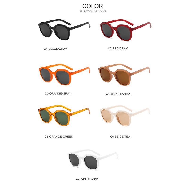 Kính Mát Gọng Tròn Thời Trang Cổ Điển Cho Nữ