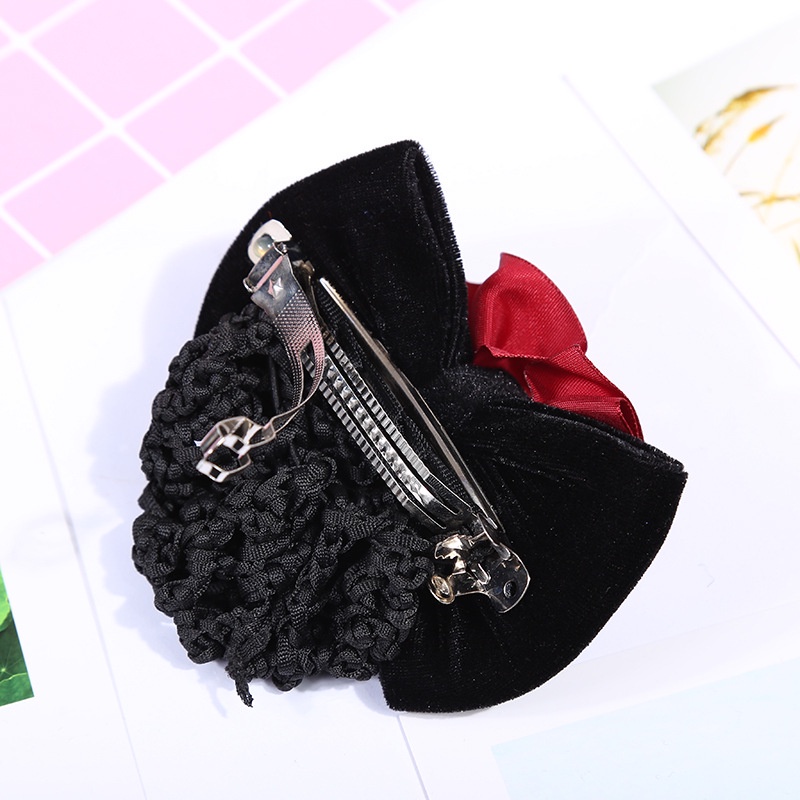 Búi tóc lưới đính nơ 😍FREESHIP😍 lưới búi tóc hình nơ, búi tóc lưới hình nơ