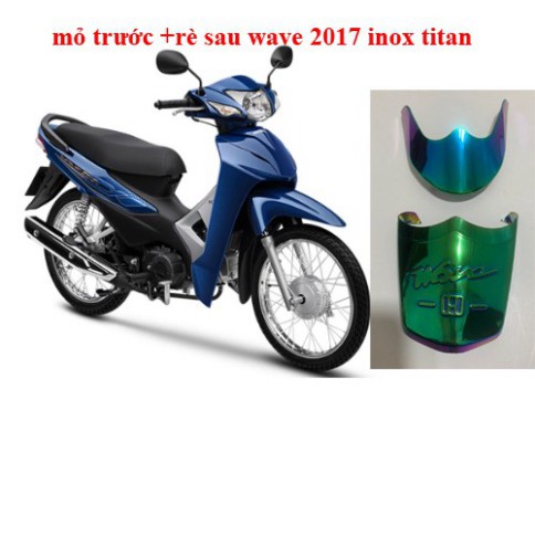 ỐP MŨI DÈ XI  TITAN WAVE 2017-2021 ( BẢO VỆ RÈ TRƯỚC SAU –GIÁ 1 BỘ) (hình thật)
