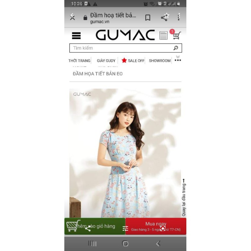 Đầm gumac XL nguyên tem