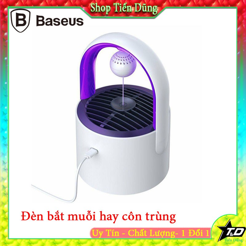 ĐÈN BẮT MUỖI BASEUS chay điện 5v hay ĐÈN DIỆT CÔN TRÙNG AN TOÀN CHO SỨC KHỎE