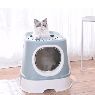 Nhà vệ sinh cho mèo ❤️ nhà vệ sinh cỡ lớn cho mèo ❤️ nhà vệ sinh tặng xẻng ❤️