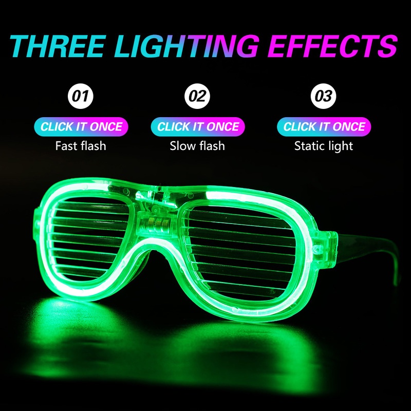 Mắt kính gắn đèn LED phát sáng độc đáo