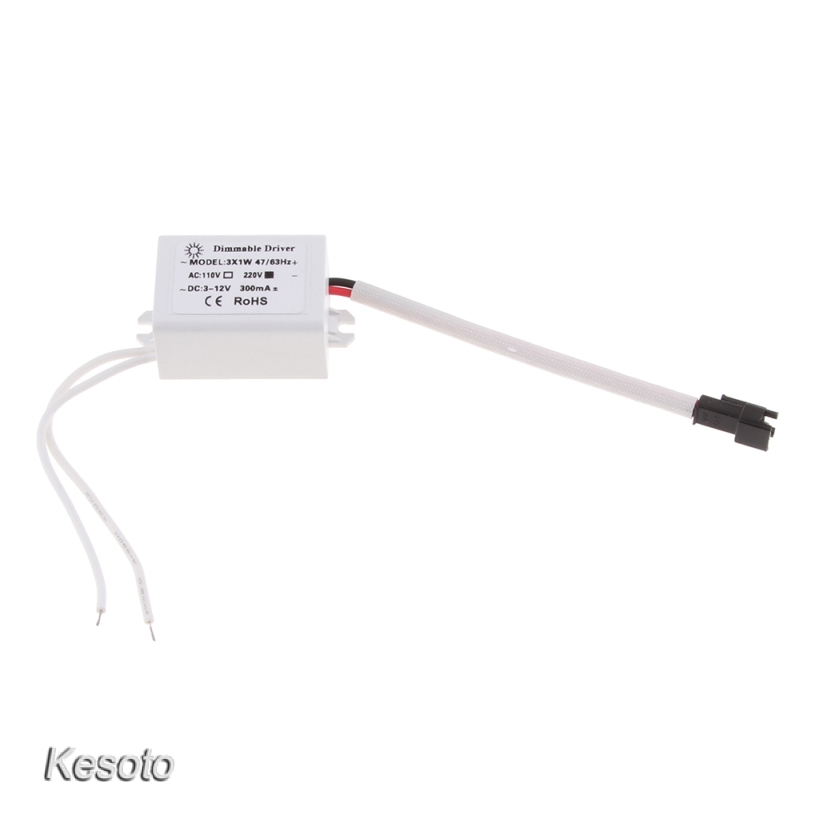 [KESOTO] Dimmable LED Driver 3x1W Dimming LED Driver DC 3-12V 300mA for LED Downlight