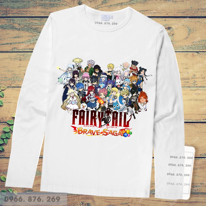 Áo thun dài tay fairy tail theo yêu cầu | BigBuy360 - bigbuy360.vn