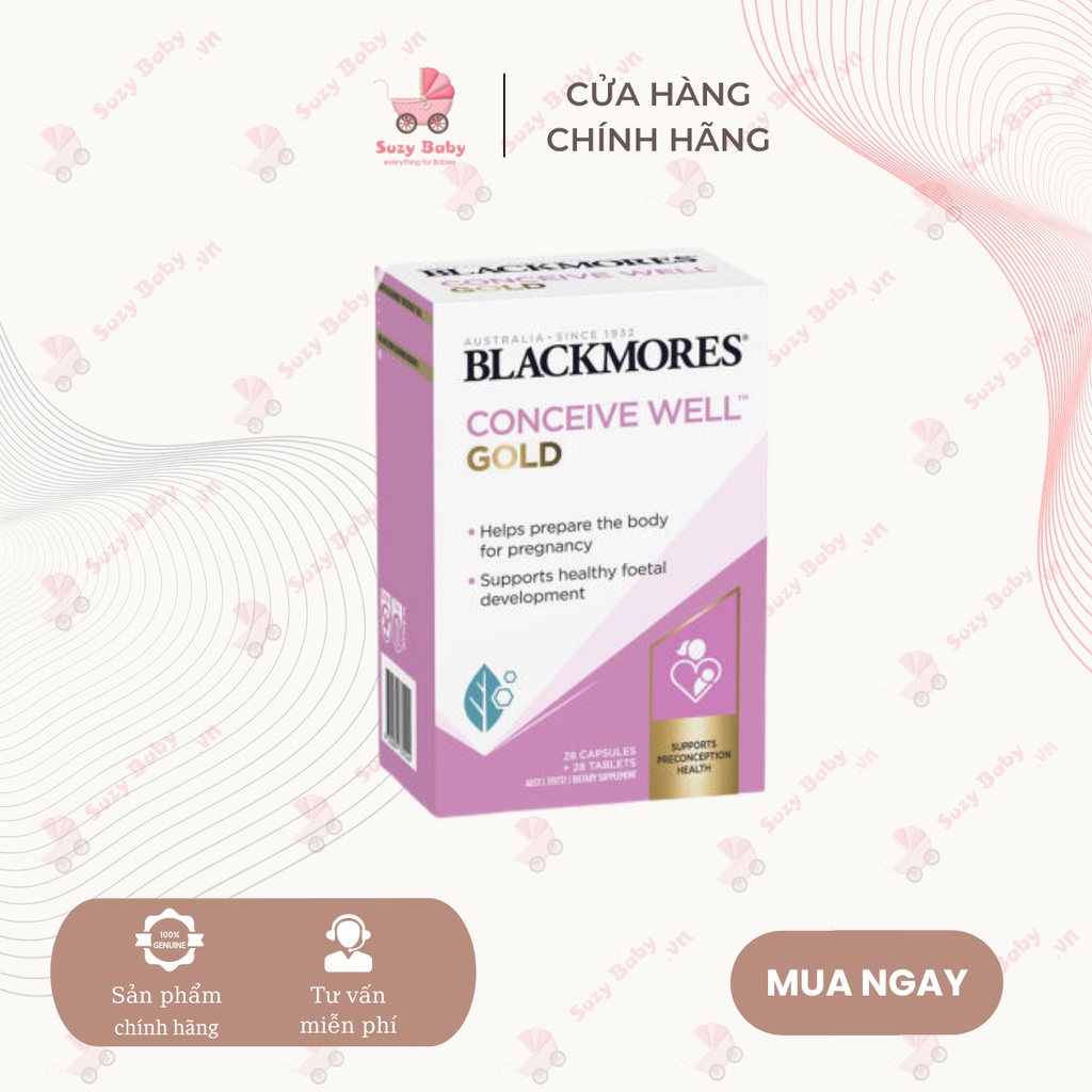 Viên uống tăng khả năng thụ thai Blackmores Conceive Well Gold