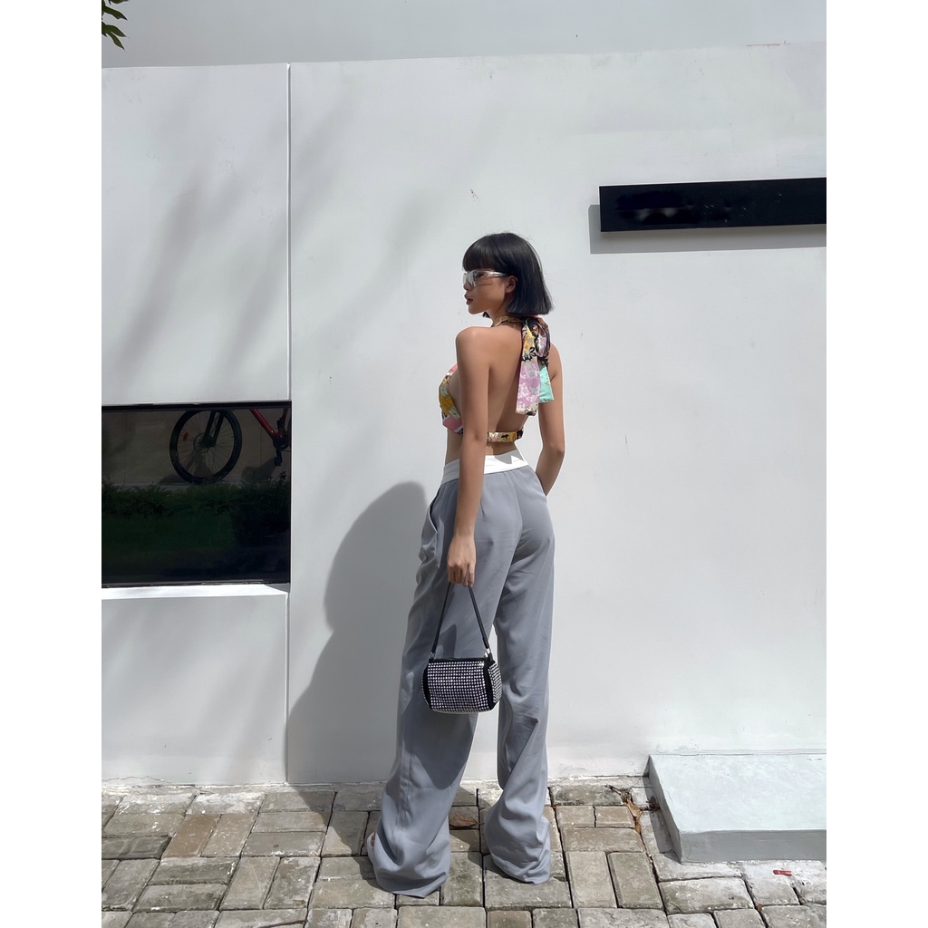 Grei Pants - Quần kaki mềm ống rộng trễ eo - Thiết kế bởi IAMCOCO.OFFICIAL