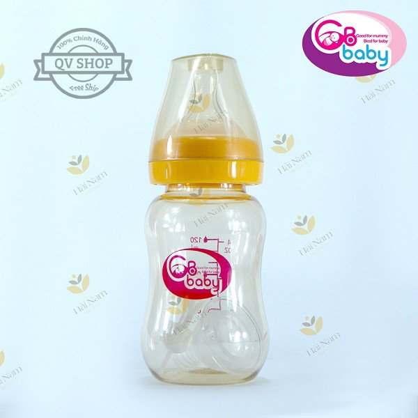 Bình sữa nhựa PPSU GB-Baby 120ml Hàn Quốc - Tặng 1 núm ti siêu mềm