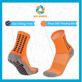 Tất Đá Bóng Chống Trơn HCC SPORTS, Vớ Đá Banh Chống Trượt - Tất Dệt Kim Cổ Lửng