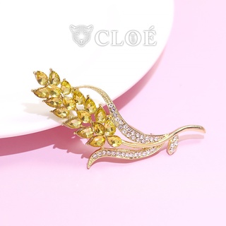 Ghim cài áo nữ hình cây lúa trâm cài đính đá cao cấp sang chảnh phụ kiện trang sức cài áo Cloe Accessories 4442