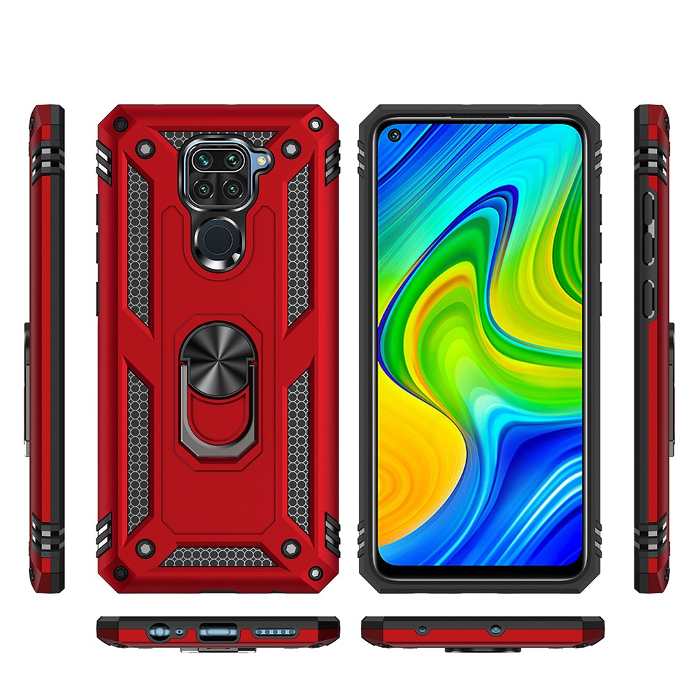 FREESHIP 50k_Ốp lưng Xiaomi Redmi Note 9 10X 4G chống sốc 2 lớp kèm nhẫn iring làm giá đỡ