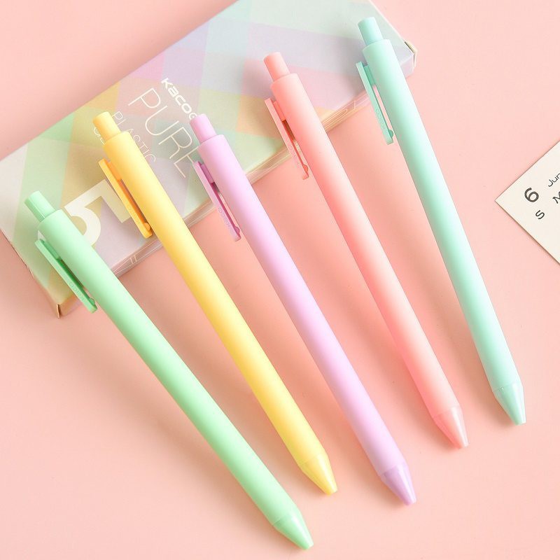 Bộ 5 bút gel KACO Pastel mực nhiều màu [Hàng Chính Hãng]