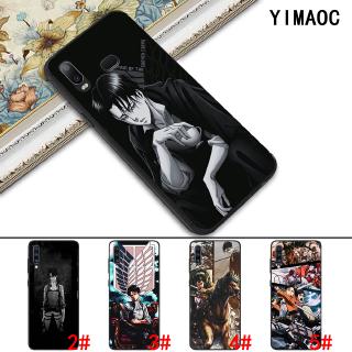 Ốp Điện Thoại Dẻo Họa Tiết Levi Ackerman Attack on Titan Cho Samsung A10 A20 A30 A40 A50 A60 A70 Note 8 9 10 Plus