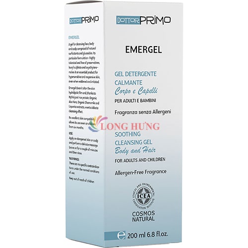 Sữa tắm hữu cơ DottorPrimo Emergel dành cho da nhạy cảm (200ml)