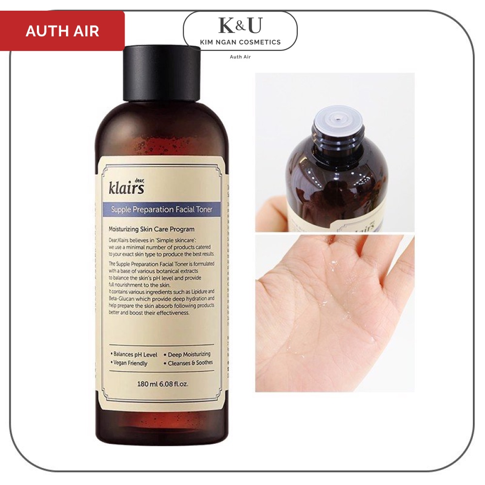 Nước Hoa Hồng Klairs Supple Preparation Toner - 180ml - Xuất Xứ Hàn Quốc | BigBuy360 - bigbuy360.vn