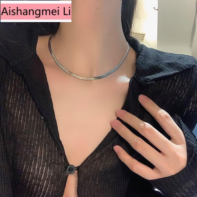 [Trang Sức Đẹp Mắt] Dây Chuyền Xương Rắn Hai Lớp Phong Cách Cá Tính Đơn Giản Cá Tính Cao Cấp Phong Cách Âu Mỹ Cho Nữ