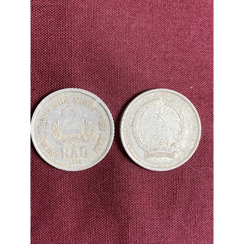 Đồng xu cổ 1 hào, 2 hào, 1 đồng... trong bộ xu Việt Nam 1976