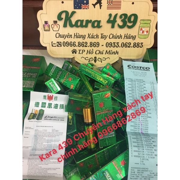 Dầu gió xanh dạng lăn con ó 10ml Mỹ chính hãng