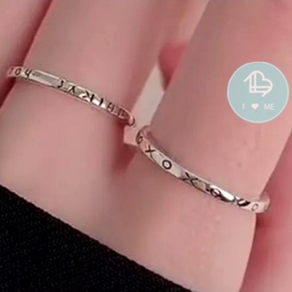 Sét 2 nhẫn hợp kim phong cách hàn quốc cá tính xo