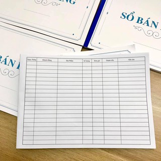 Sổ bán hàng A4 - quyển 100 trang