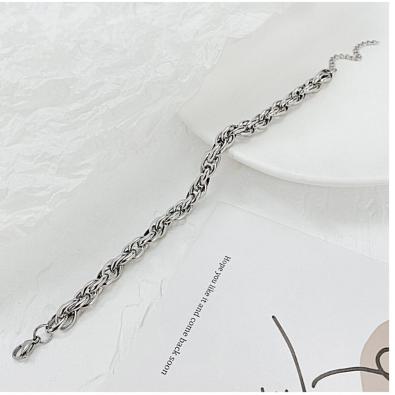 Lắc Tay Titan Ko Đen Nam Nữ Unisex Kiểu Dây Xích TT 4065