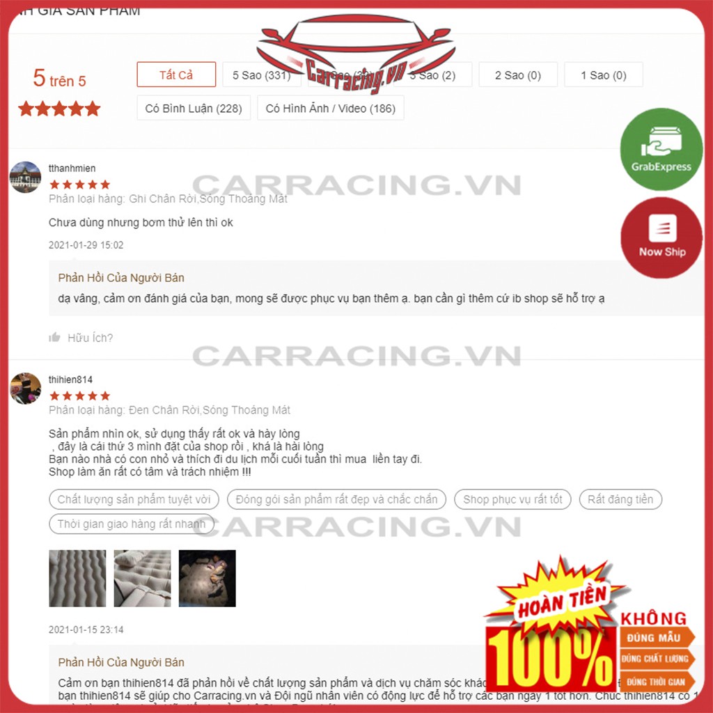 Nệm Hơi Xe Ô Tô CARRACING Đệm Hơi Ô Tô Cao Cấp Chân Đế Rời Xe Hơi OTO Loại Giường Nằm SIÊU DÀY 4 chỗ , 5 chỗ , 7 chỗ | BigBuy360 - bigbuy360.vn