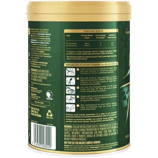 Sữa hữu cơ Aptamil Essensis Organic A2 Protein Số1 2 3 - Nhập khẩu chính hãng Úc