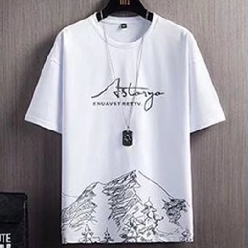 Set Đồ Thể Thao Hai Món Gồm Áo Thun Tay Ngắn Dáng Rộng In Họa Tiết Phong Cách Hip Hop Nhật Bản Thời Trang Mùa Hè Cho Nam Cỡ Lớn【M-3XL】