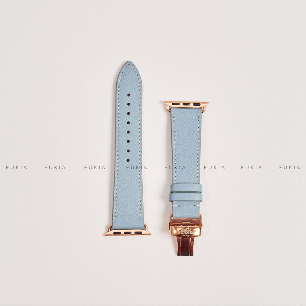 Dây da thủ công Epsom Xanh Sierra dành cho Apple Watch đồng hồ thông minh Series 1/2/3/4/5/6/7/SE DDTC203