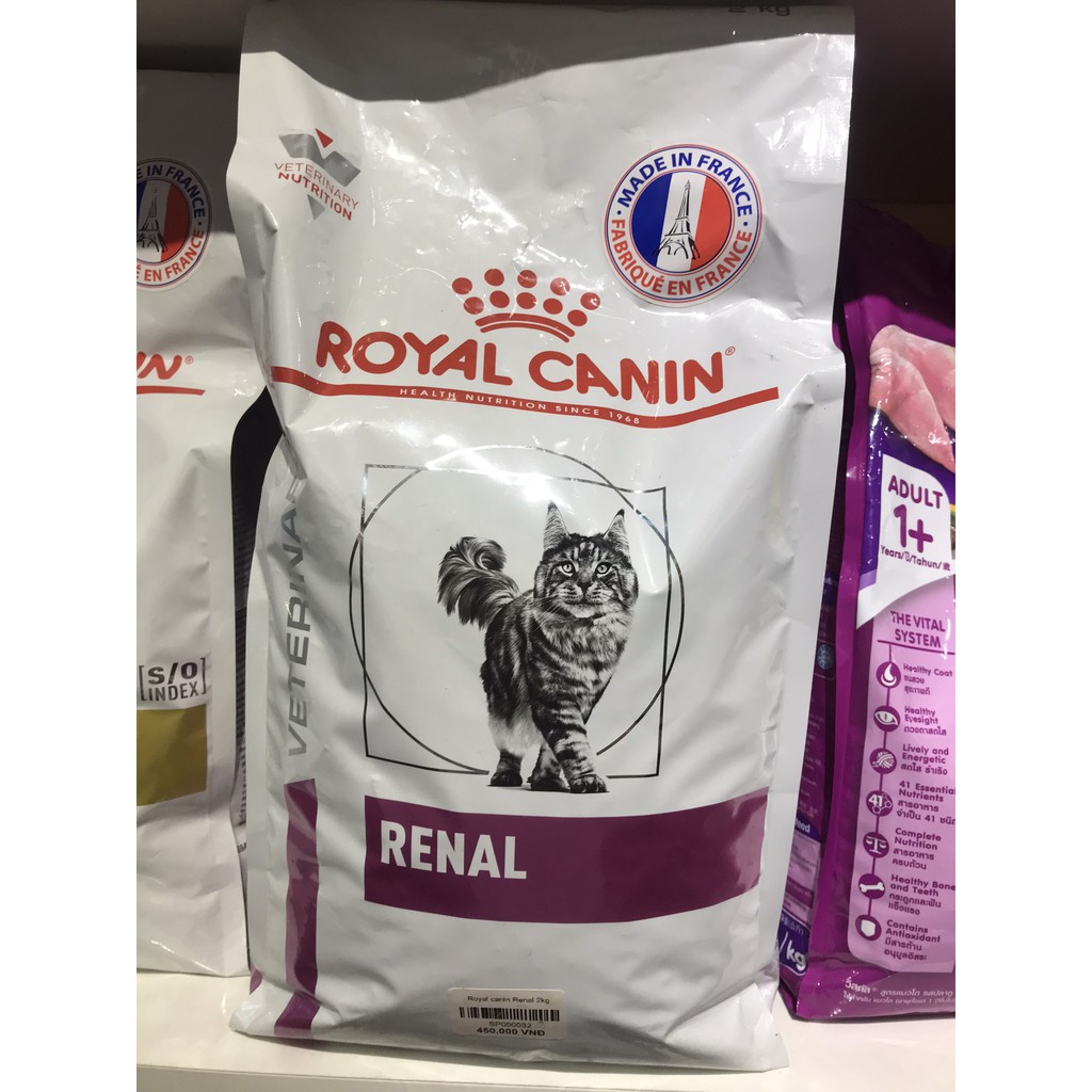 Thức ăn hạt cho mèo Royal Canin Renal (Hỗ trợ mèo bị bệnh thận) túi 2kg