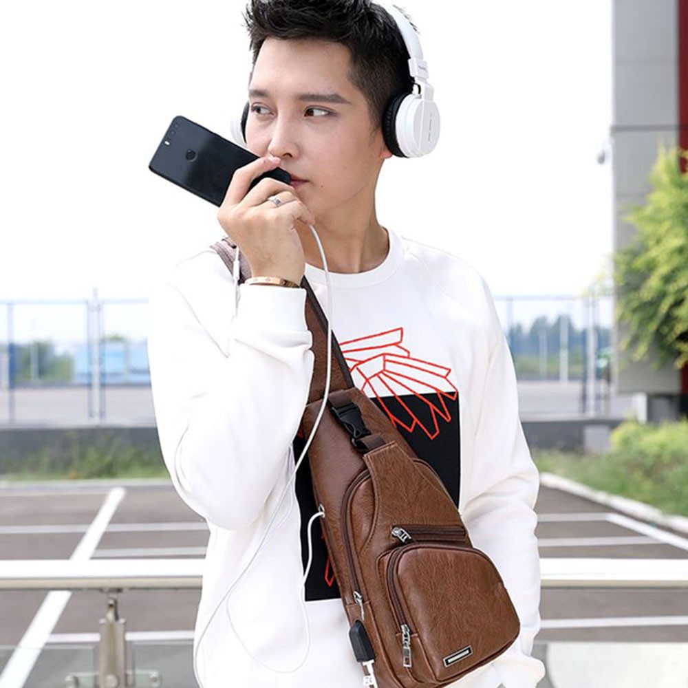 Túi đeo trước ngực nam phong cách Hàn Quốc | BigBuy360 - bigbuy360.vn