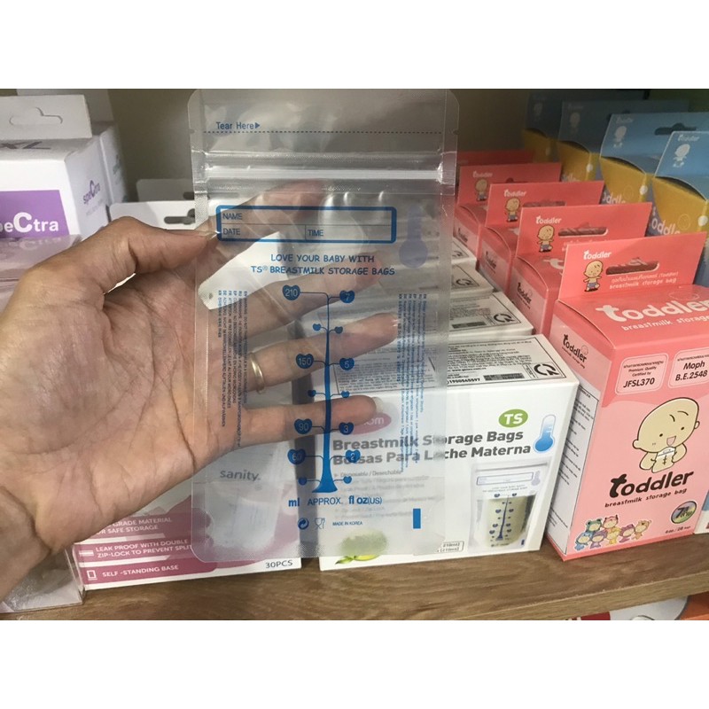 Túi trữ sữa Unimom loại 30 pcs cảm ứng nhiệt chính hãng