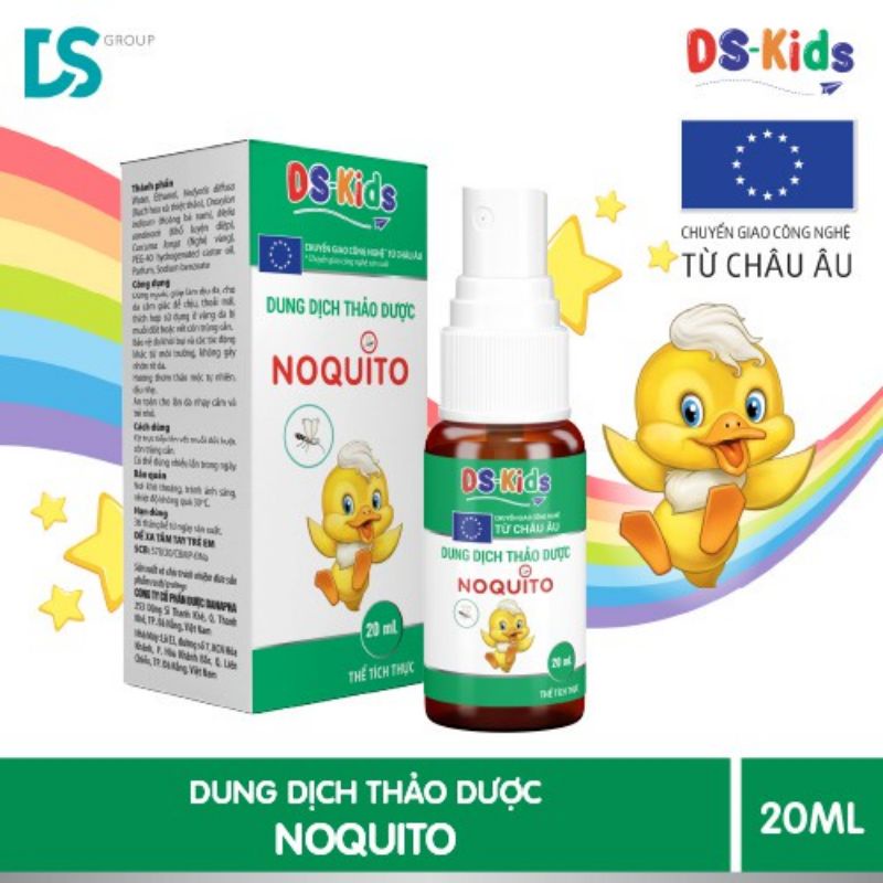 Dung dịch thảo dược Noquito DS-Kids  - Bảo vệ da khỏi côn trùng