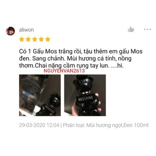 Gấu MOSCHINO NAM-NỮ 100ML. AUTH. TEM MACY'S