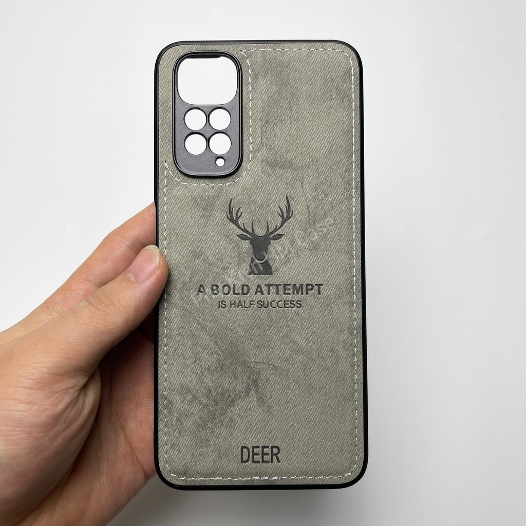 Ốp lưng Xiaomi Redmi Note 11 4G 6.43 / Note 11S / Note 11 Pro Global, Vải deer, Hoạ tiết hươu