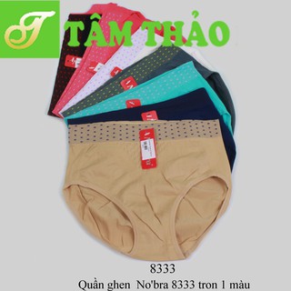 Quần lót nữ Thái Lan No'bra 8333 cotton cạp chấm bi 3cm dáng đùi nâng mông