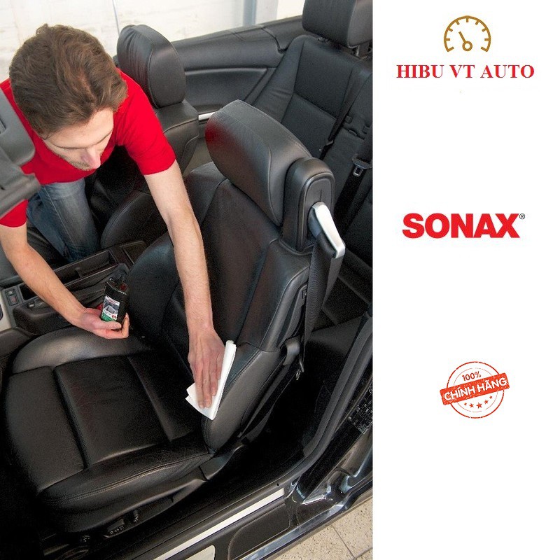 Kem làm sạch và Bảo dưỡng ghế da Sonax Leather Care 250ml 291141 dành cho tất cả các dòng xe ô tô và ghế da sofa.