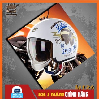 Nón bảo hiểm 3/4 kính âm royal m139 tem v9 speed cult