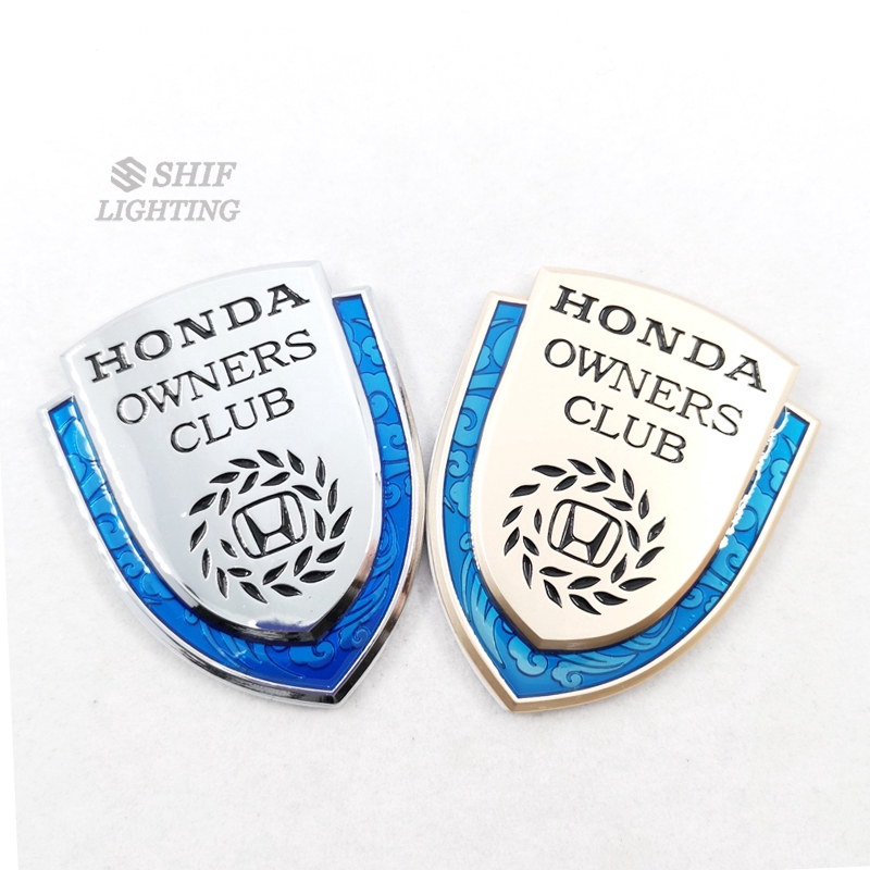 Logo Kim Loại Trang Trí Xe Hơi Honda Owners