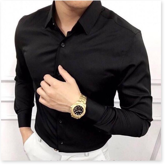 Sơ Mi Nam Cổ Bẻ Vải Mềm Mịn Thoáng Mát Mẫu Mới HP