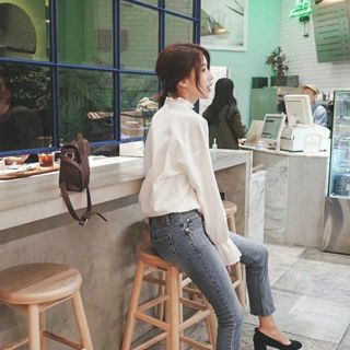 Áo sơ mi trắng tay bồng order
