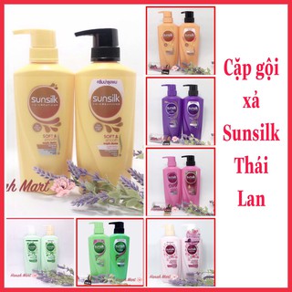Combo gội xả Sunsilk mềm mượt Thái Lan (450ml)